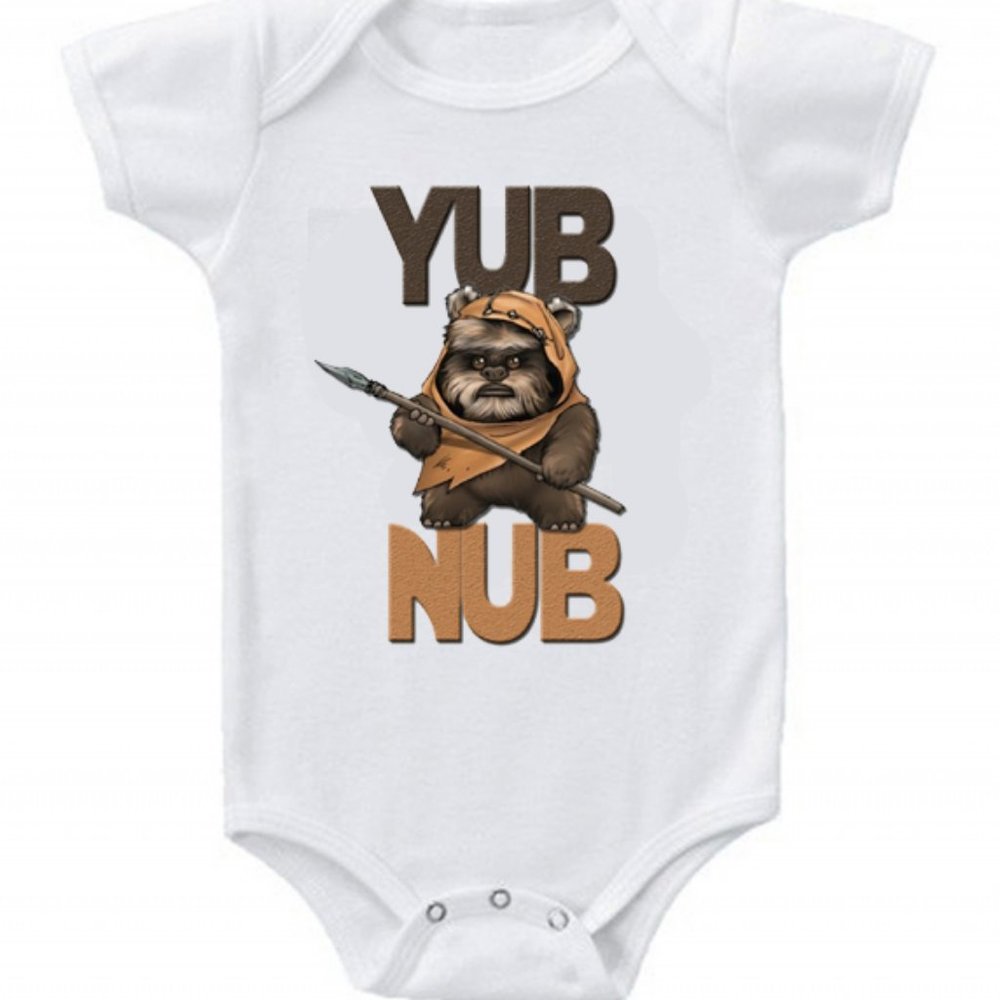 Brand New Cute Star Wars Baby Bodysuit Yub Nub